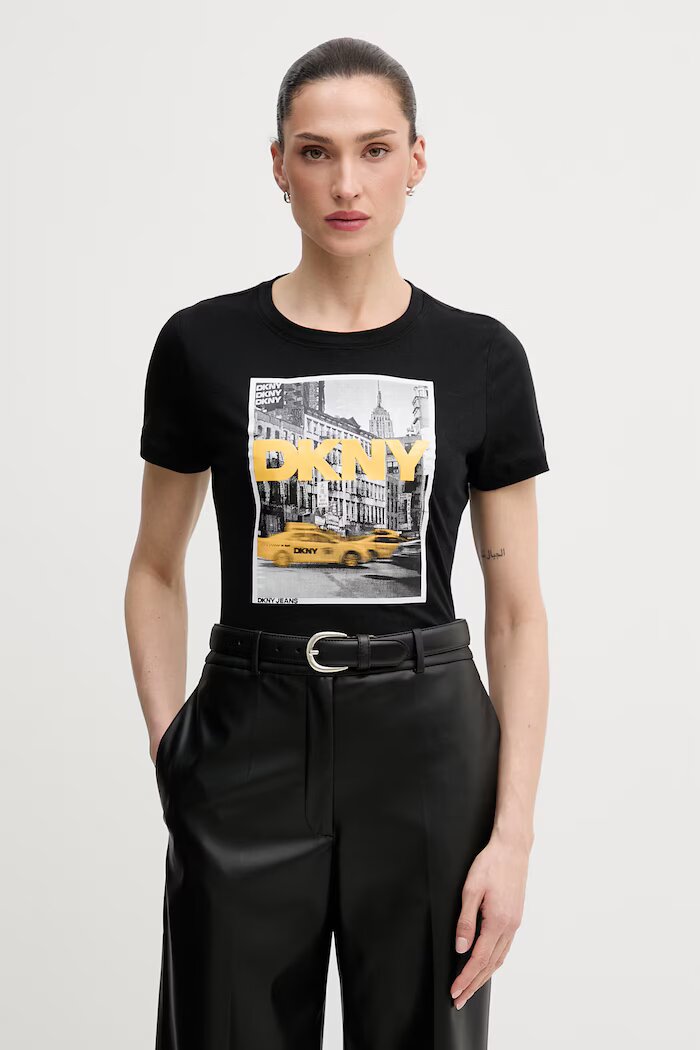 DKNY Тениска дамска в черно DJ6T1749