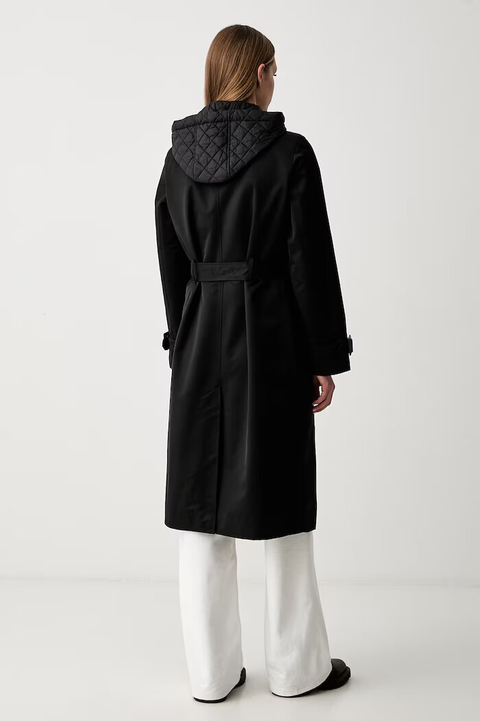 DKNY тренч дамски черен DLEMPX66