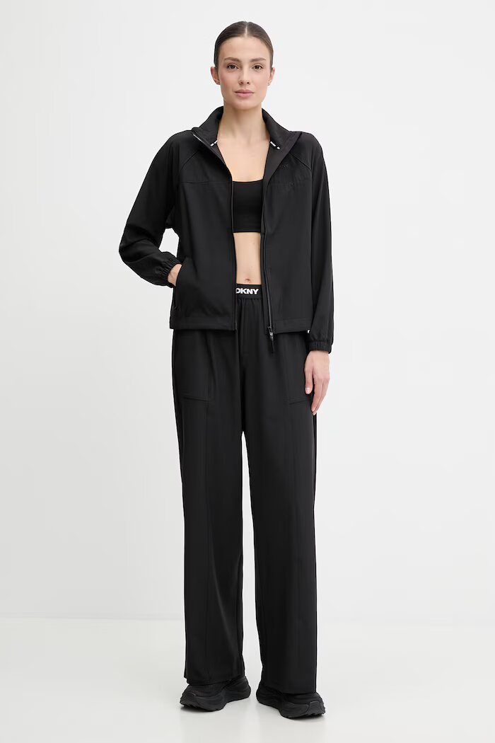 DKNY Яке в черно преходен модел DP6J9600