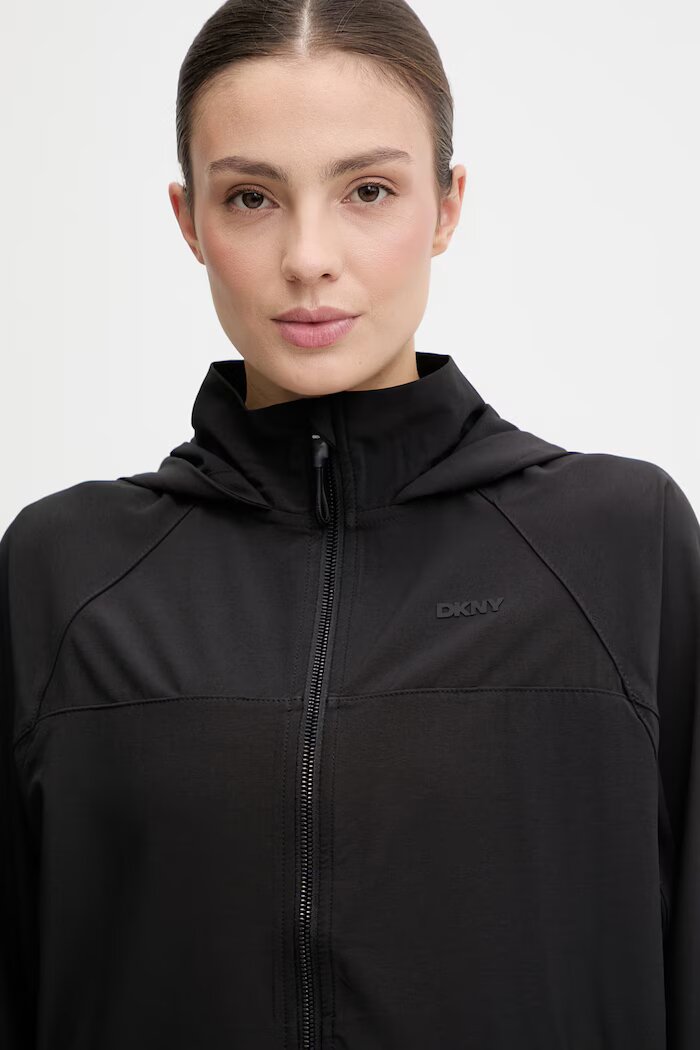 DKNY Яке в черно преходен модел DP6J9600