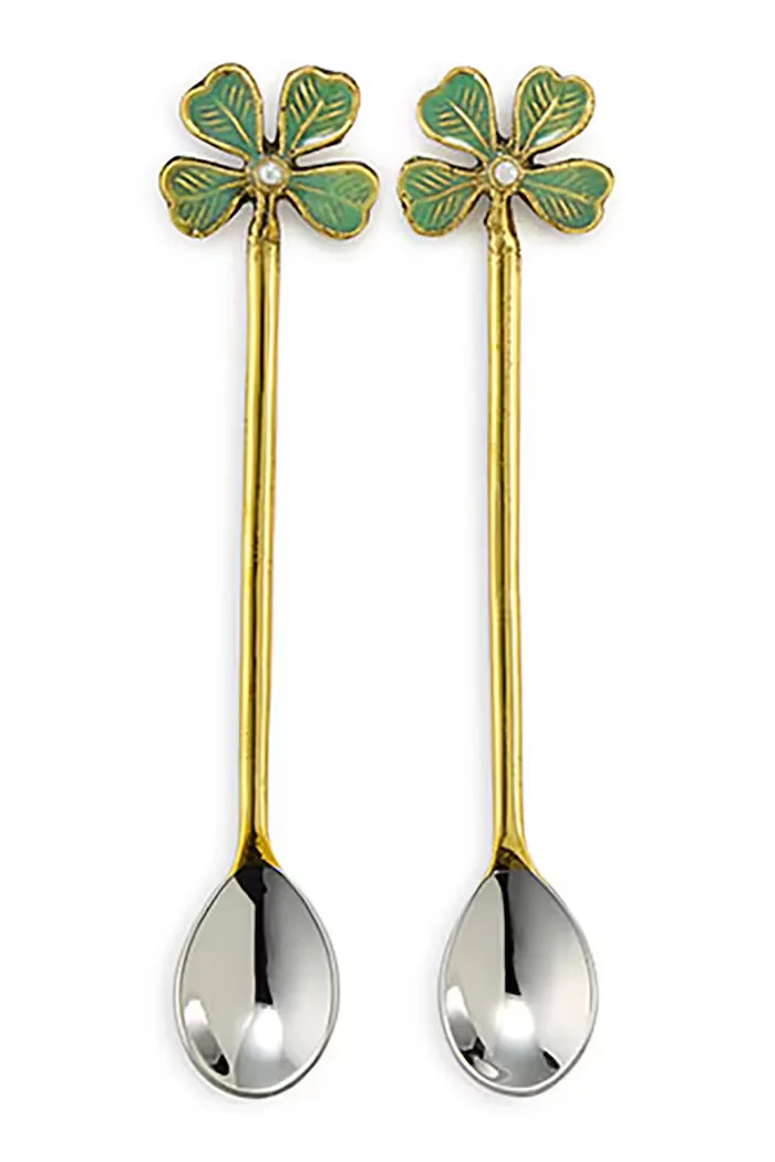 Doing Goods Чаена лъжичка Lucky Clover 125 x 25 05 cm (2 броя)