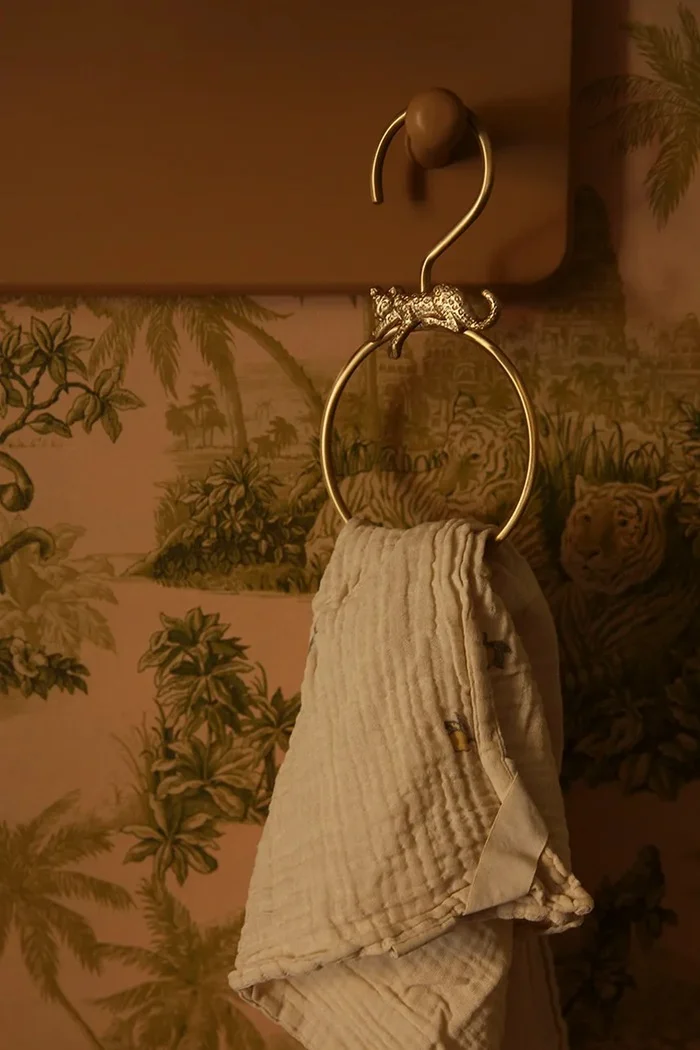 Doing Goods Закачалка Jenna Leopard Round Hanger в жълто