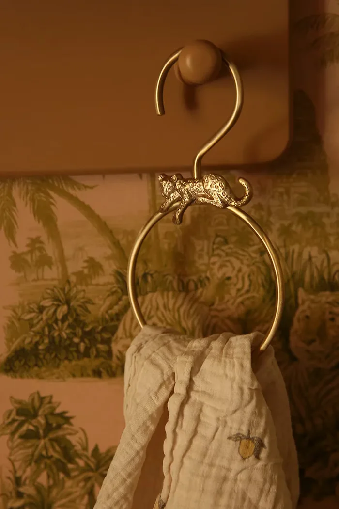 Doing Goods Закачалка Jenna Leopard Round Hanger в жълто
