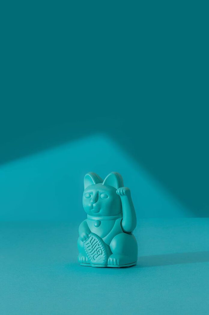 Donkey Декорация Lucky Cat Mini - Turquoise