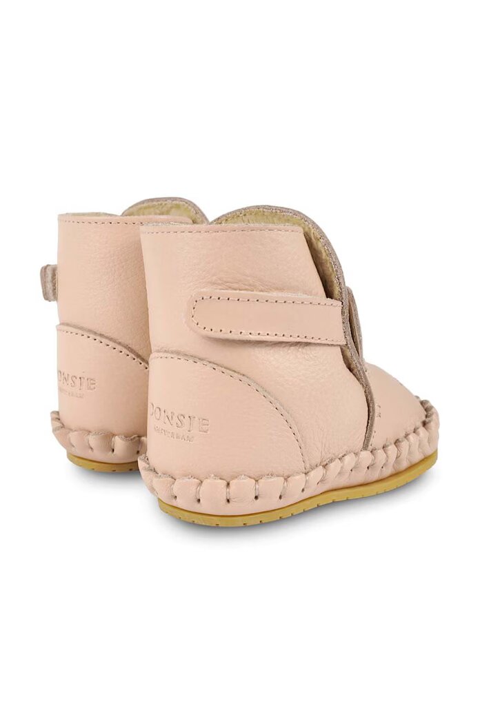 Donsje Бебешки кожени обувки Kapi Special Booties Unicorn в розово 1028305