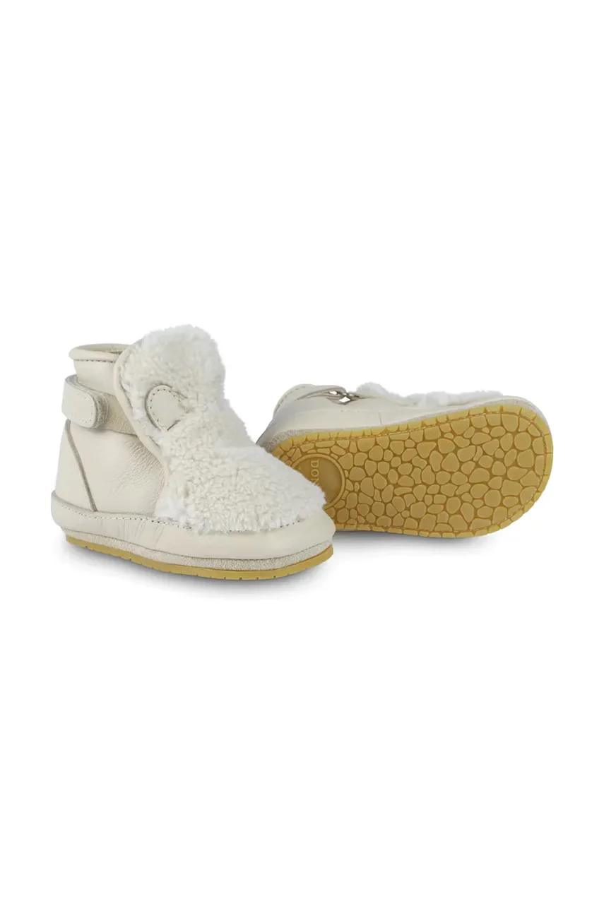 Donsje Бебешки кожени обувки Richy Booties Polar Bear