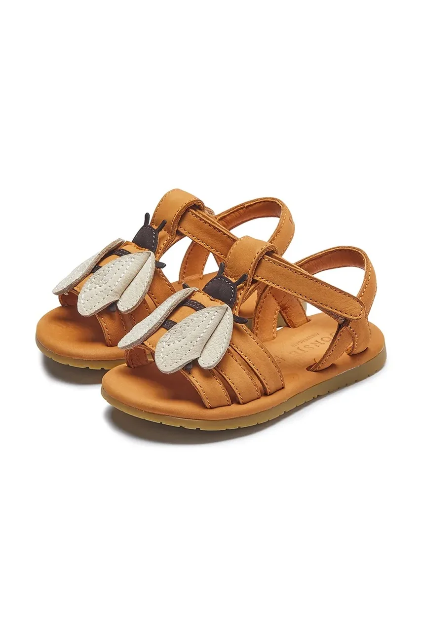 Donsje Бебешки кожени сандали Jiles Sky Sandals Bee