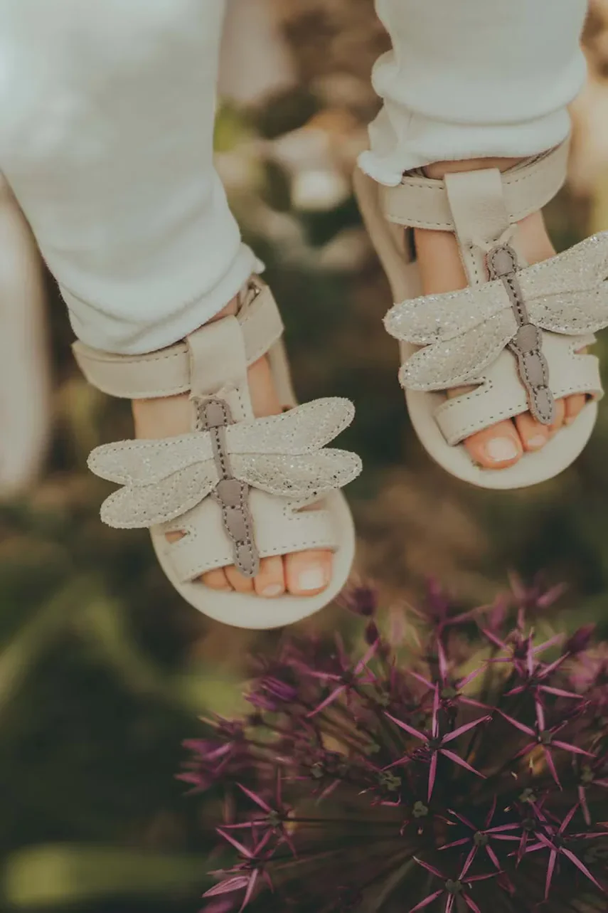 Donsje Бебешки кожени сандали Tuti Sky Sandals Libelle