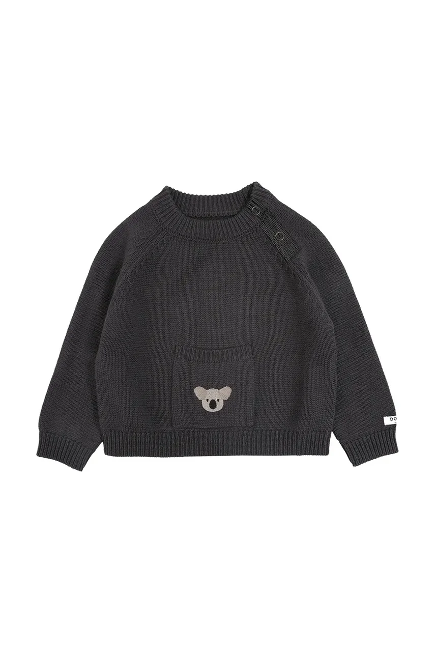 Donsje Бебешки памучен пуловер Loeke Sweater Koala