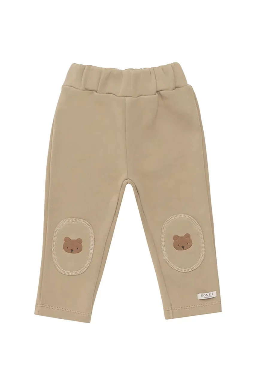 Donsje Бебешки памучен спортен панталон Joek Trousers Bears