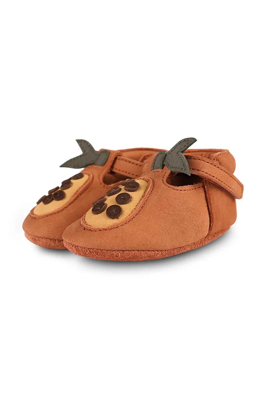 Donsje Бебешки велурени обувки Nanoe Shoes Papaya