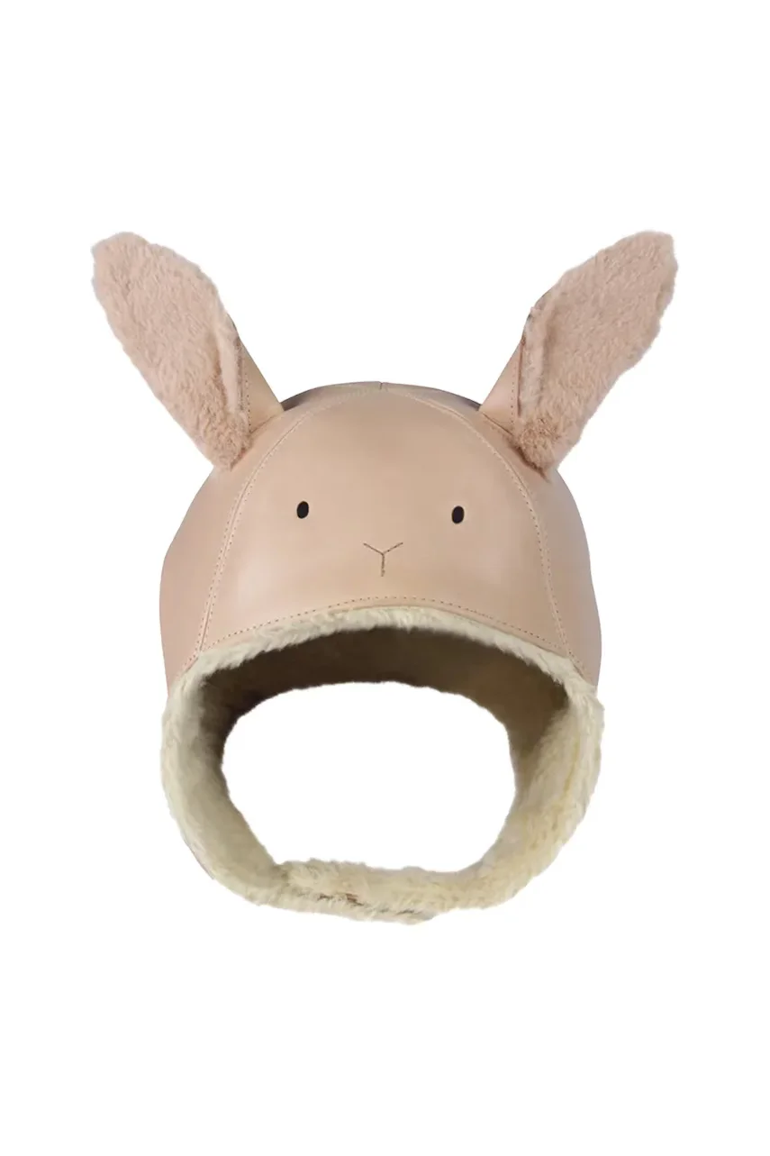 Donsje Детска кожена шапка Kapi Exclusive Hat Fluffy Bunny