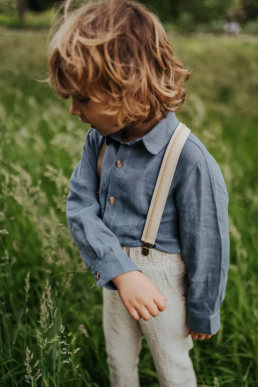 Donsje Детска ленена риза Leom Linen Shirt