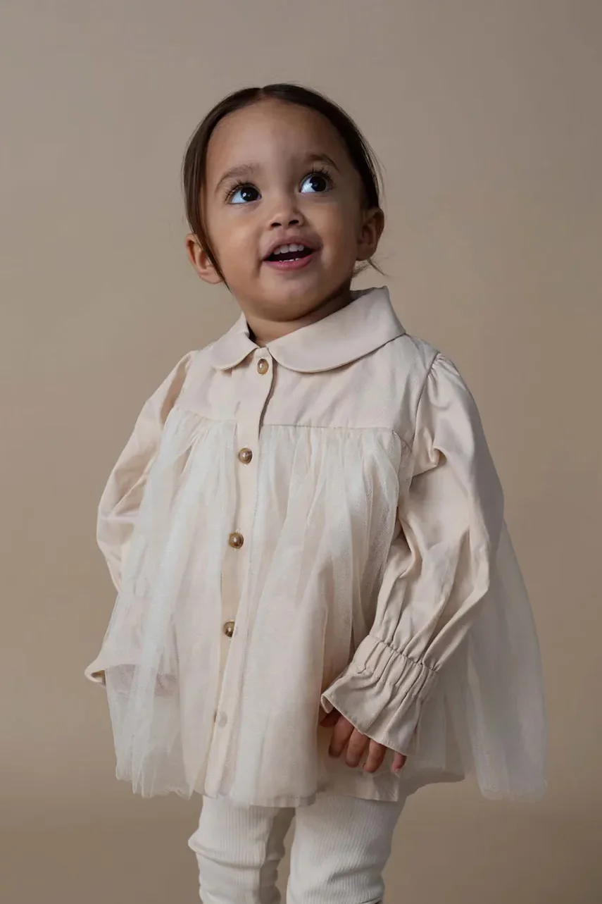Donsje Детска ленена рокля Venne Blouse