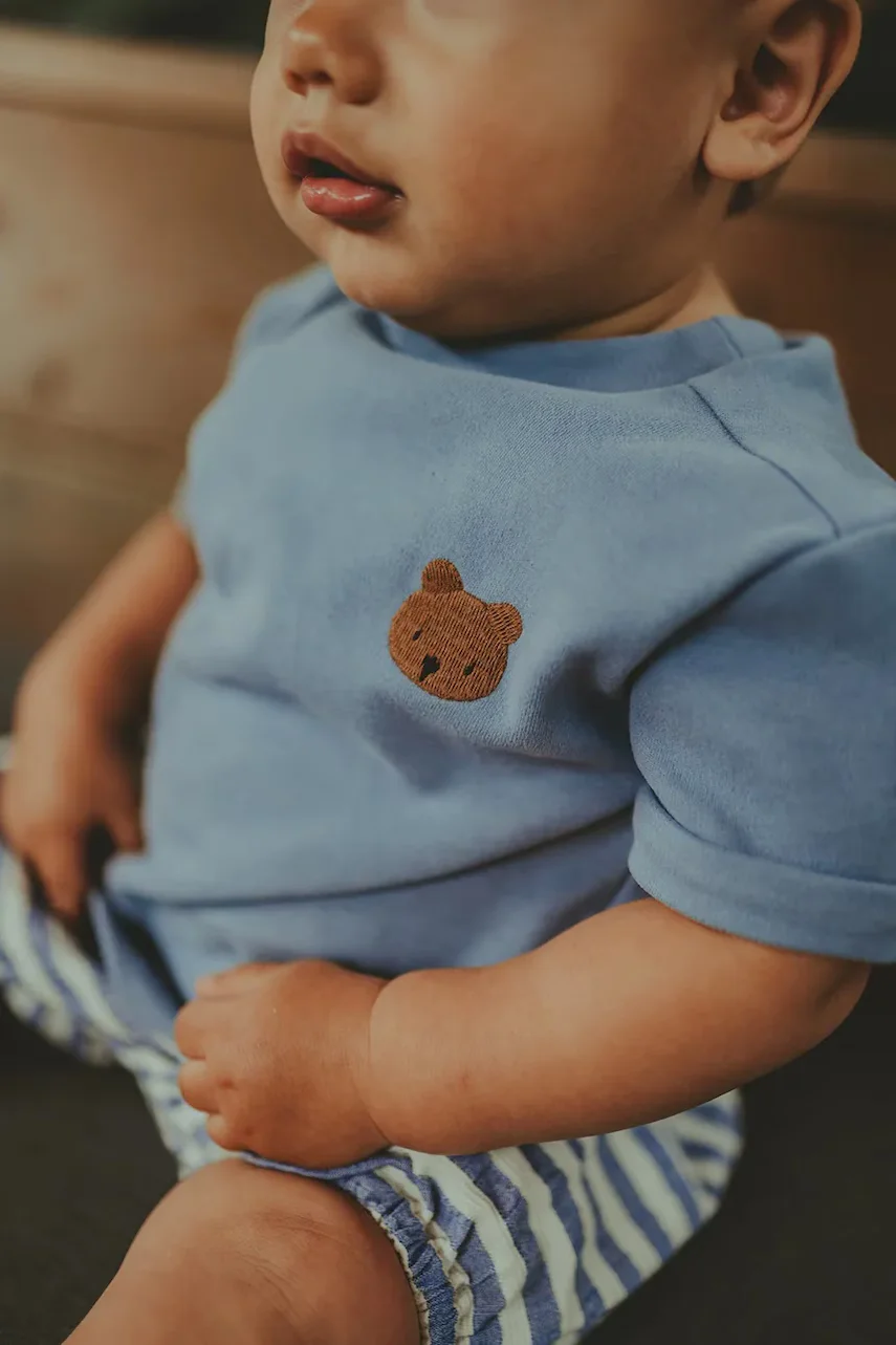 Donsje Детска памучна тениска Jarne T-shirt Bear
