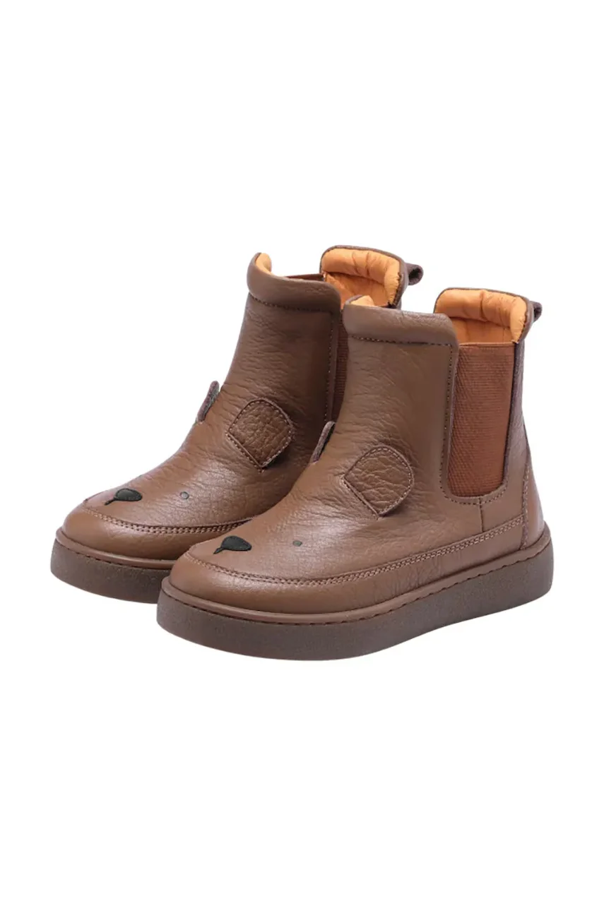 Donsje Детски кожени зимни обувки Thuru Classic Boots Bear