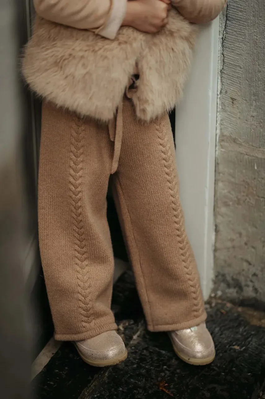 Donsje Детски вълнен панталон Sulien Merino Wool Trousers