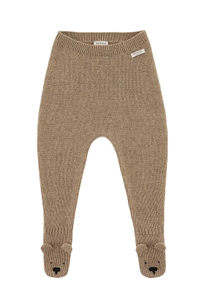 Donsje Вълнени бебешки ританки Matsie Merino Wool Leggings Bear