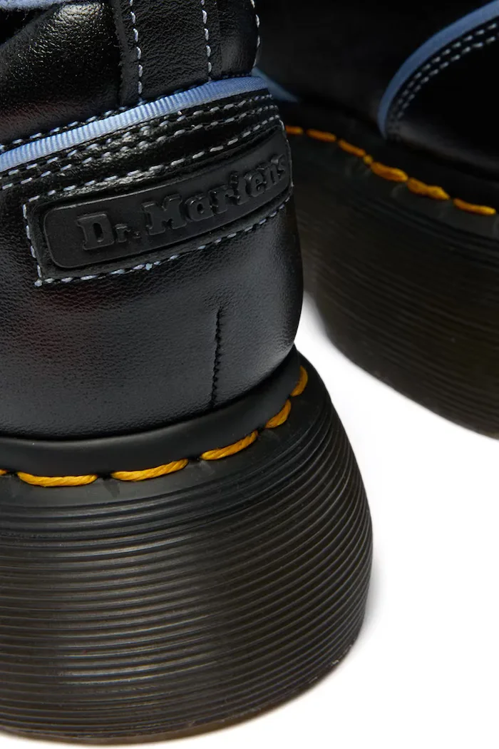 Dr. Martens балеринки от кожа Buzz Ballerina Lace Up Shoe черни DM42842001