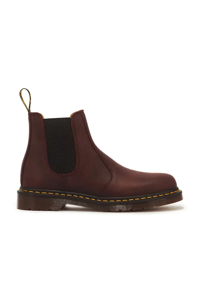 Dr Martens боти челси от кожа 2976 YS бордо DM27486600