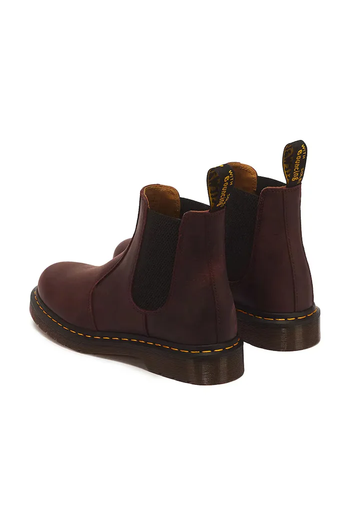 Dr Martens боти челси от кожа 2976 YS бордо DM27486600