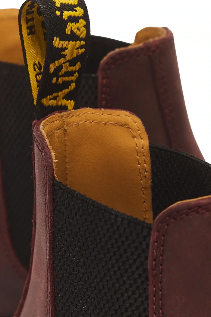 Dr Martens боти челси от кожа 2976 YS бордо DM27486600