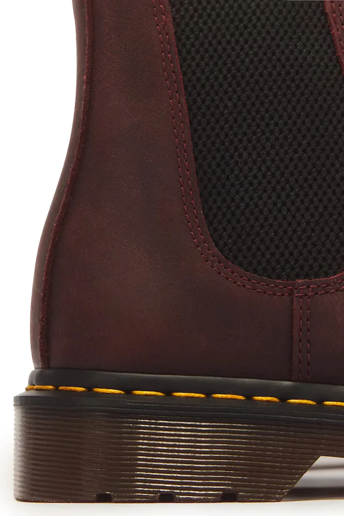 Dr Martens боти челси от кожа 2976 YS бордо DM27486600