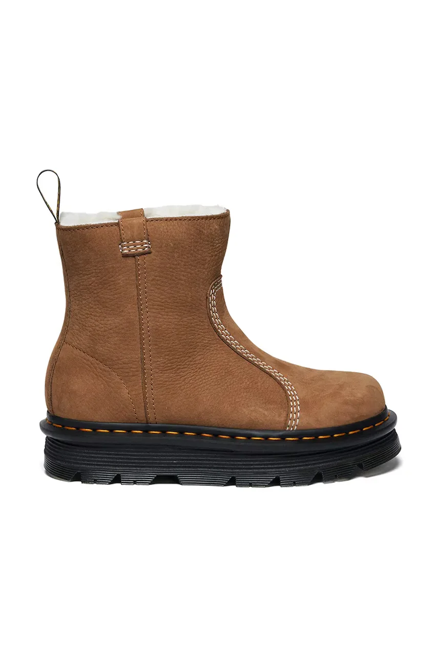 Dr. Martens Боти от набук ZebZag Rigger Warm Lined
