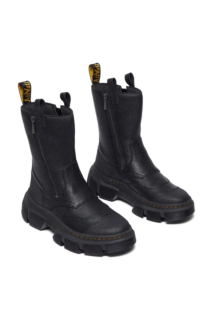 Dr Martens Кожени боти DMXL Rigger в черно с платформа DM41192001