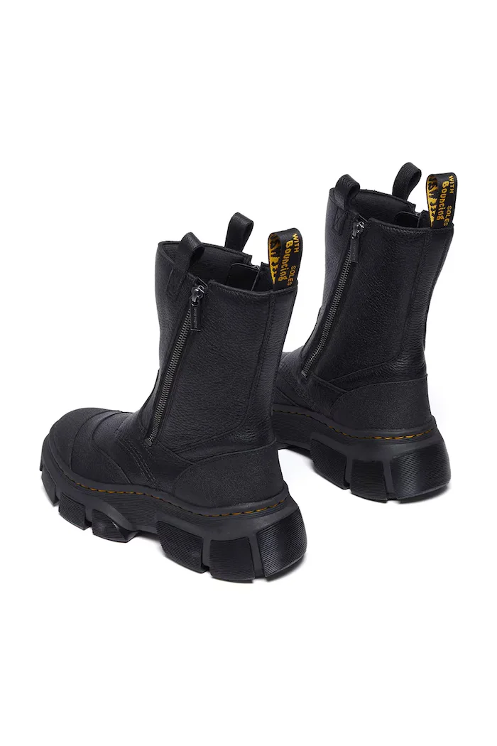 Dr Martens Кожени боти DMXL Rigger в черно с платформа DM41192001