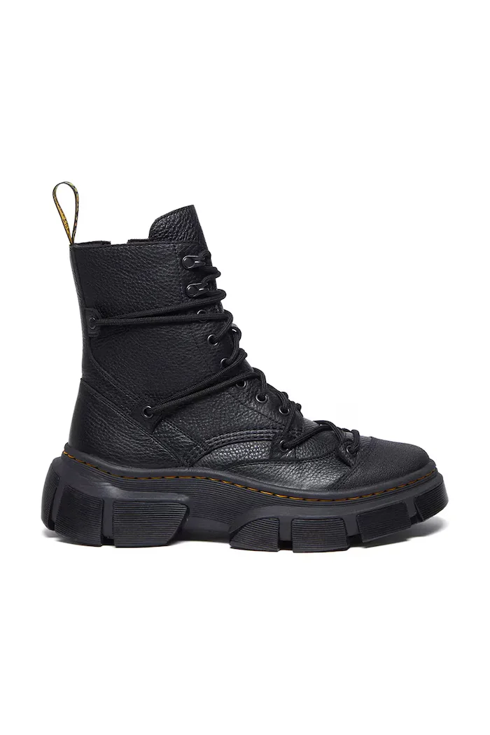 Dr. Martens Кожени боти DMXL в черно с платформа DM41646001