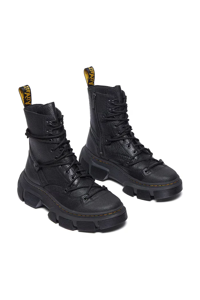 Dr. Martens Кожени боти DMXL в черно с платформа DM41646001