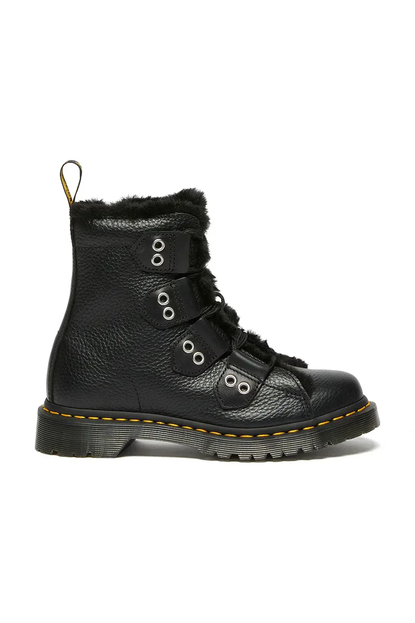 Dr. Martens Кожени кубинки 1460 LTT Fur Lined
