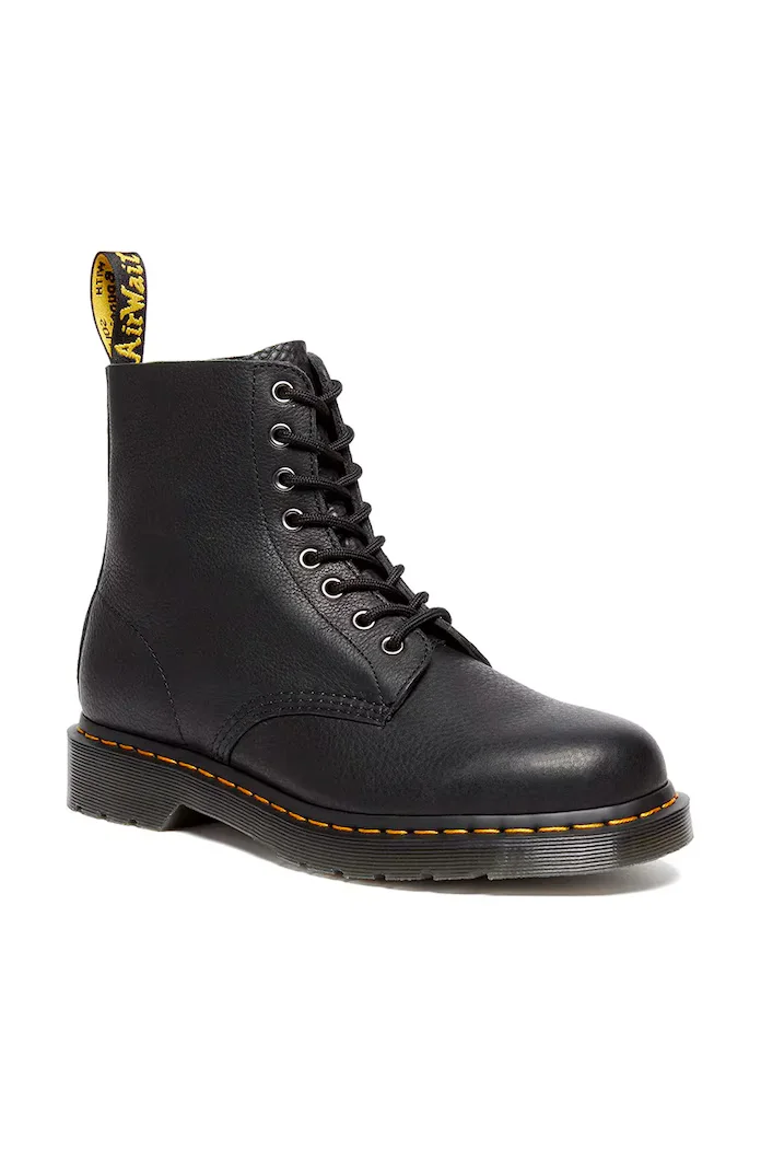 Dr. Martens Кожени кубинки 1460 Pascal Ambassador в черно с равна подметка DM31981001
