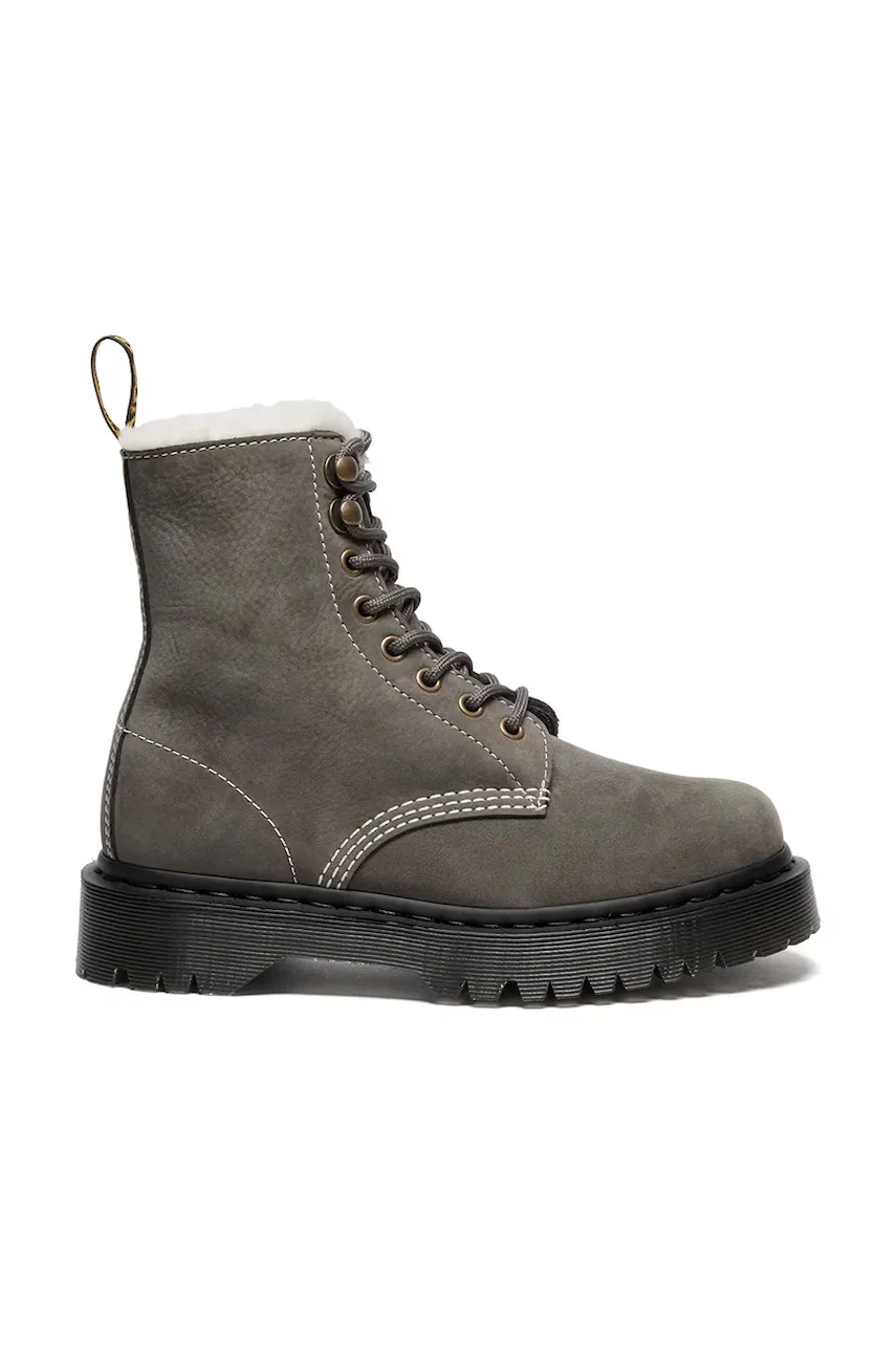 Dr. Martens Кожени кубинки 1460 Pascal Bex Fur Lined