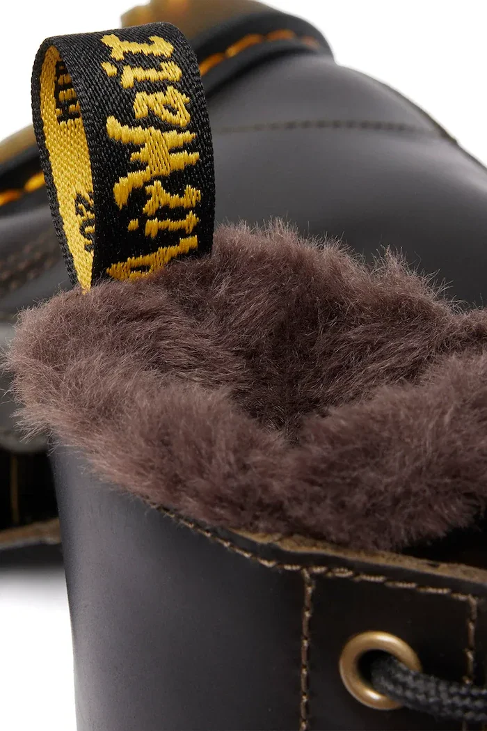 Dr. Martens Кожени кубинки 1460 Serena в кафяво с платформа с лека изолация DM41414020