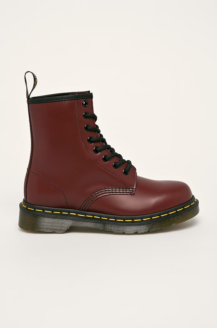 Dr Martens Кожени кубинки 1460 в бордо с платформа 26860001 11822600