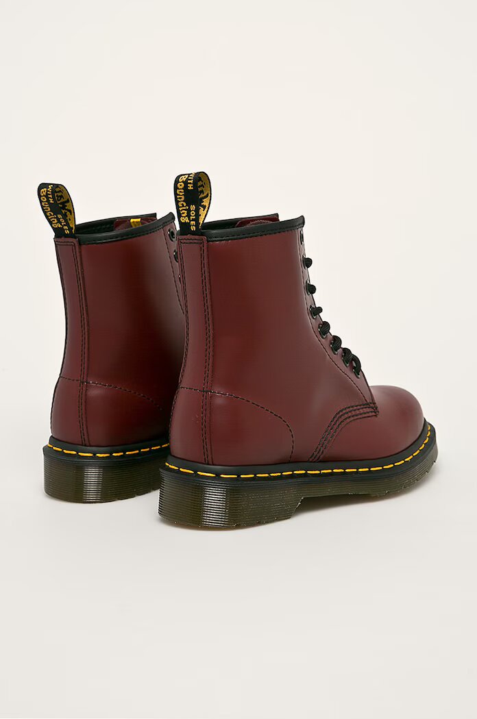 Dr Martens Кожени кубинки 1460 в бордо с платформа 26860001 11822600