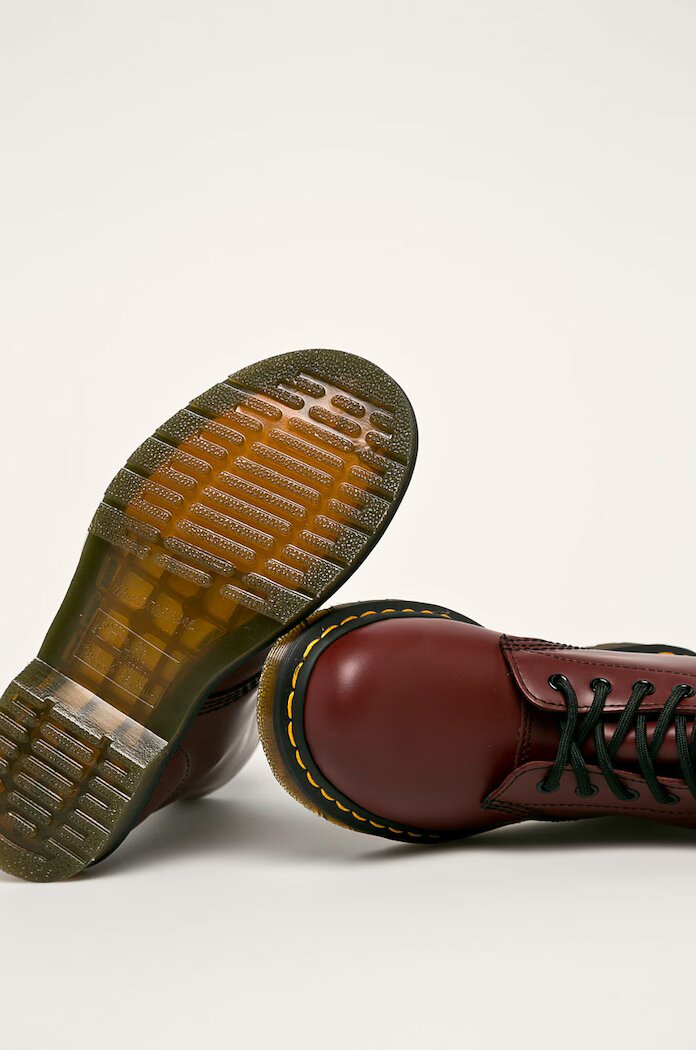 Dr Martens Кожени кубинки 1460 в бордо с платформа 26860001 11822600