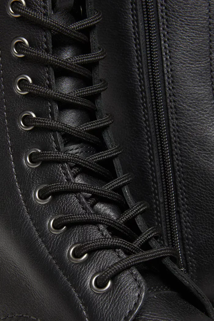 Dr Martens Кожени кубинки 1b99 Quad в черно с платформа DM31426001