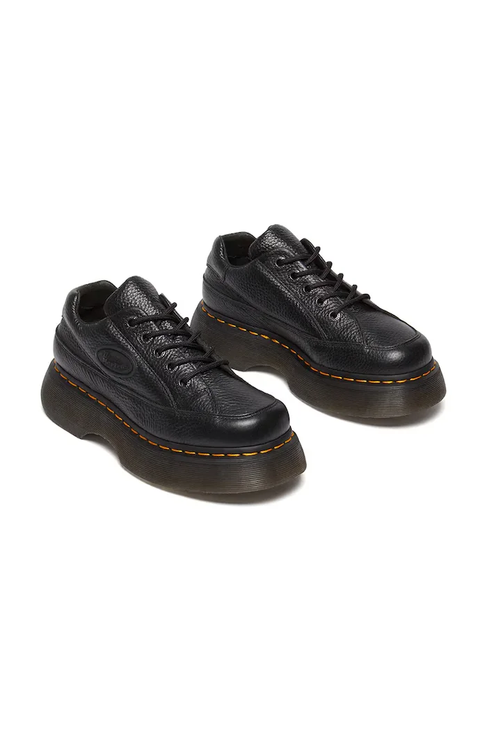 Dr Martens Кожени половинки обувки 8363 Buzz в черно с платформа DM41060001