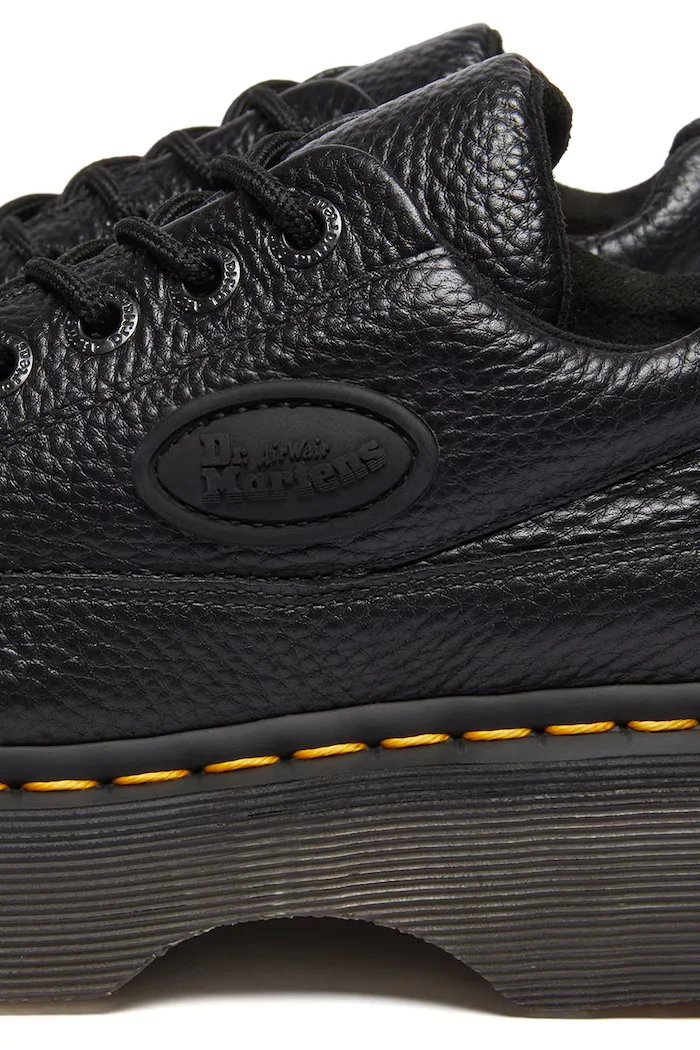 Dr Martens Кожени половинки обувки 8363 Buzz в черно с платформа DM41060001