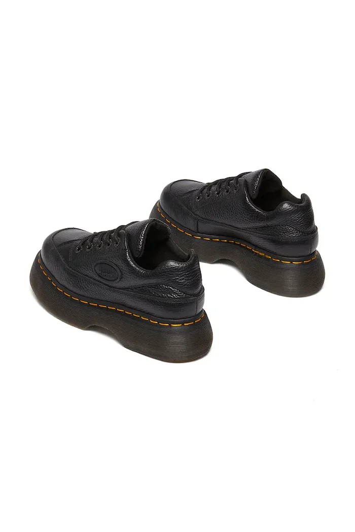Dr Martens Кожени половинки обувки 8363 Buzz в черно с платформа DM41060001