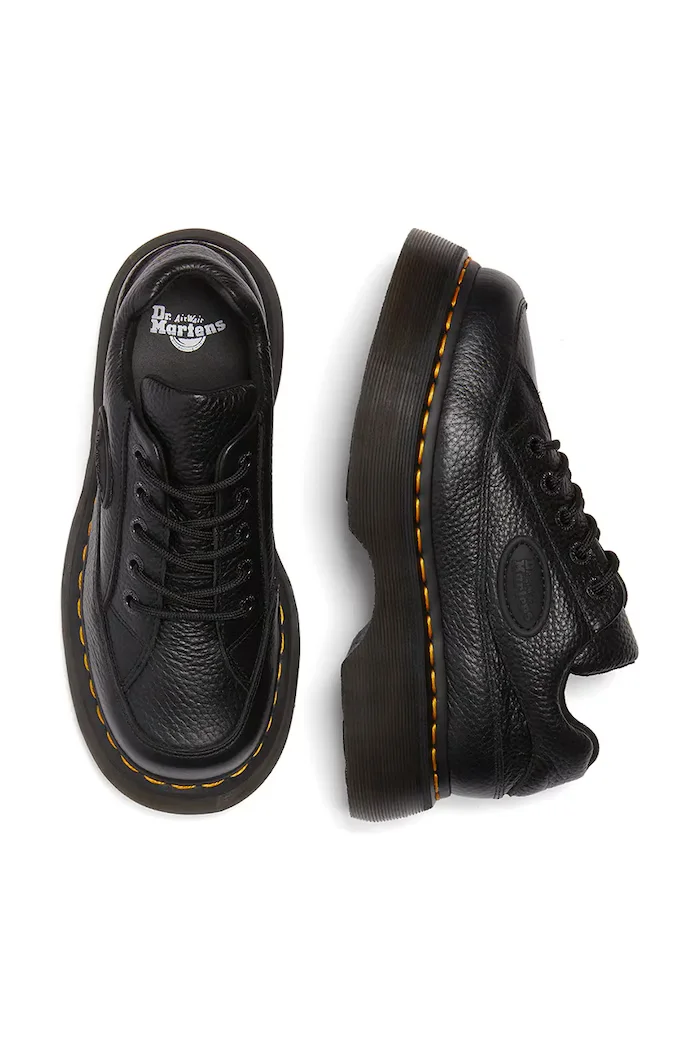 Dr Martens Кожени половинки обувки 8363 Buzz в черно с платформа DM41060001