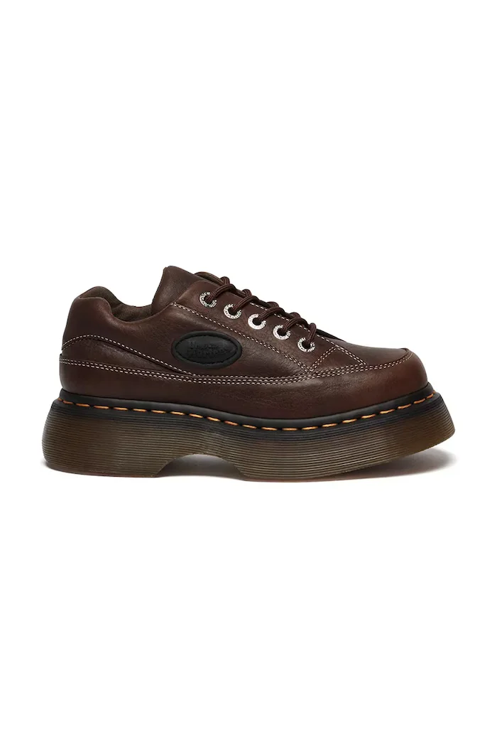 Dr. Martens Кожени половинки обувки Buzz 5i в кафяво с платформа DM41129200
