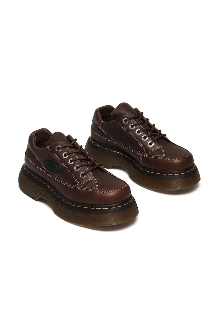 Dr. Martens Кожени половинки обувки Buzz 5i в кафяво с платформа DM41129200