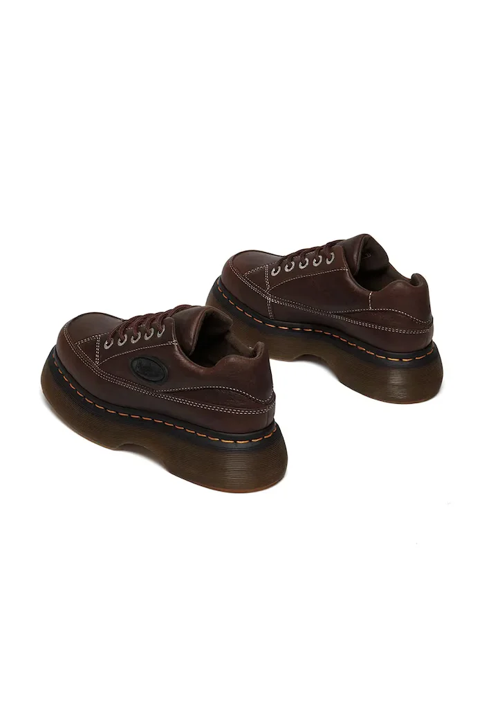 Dr. Martens Кожени половинки обувки Buzz 5i в кафяво с платформа DM41129200