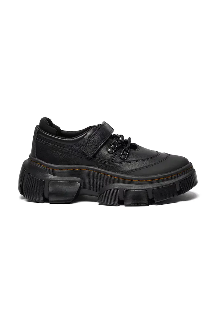 Dr. Martens Кожени половинки обувки DMXL Mary Jane в черно с платформа DM42060001