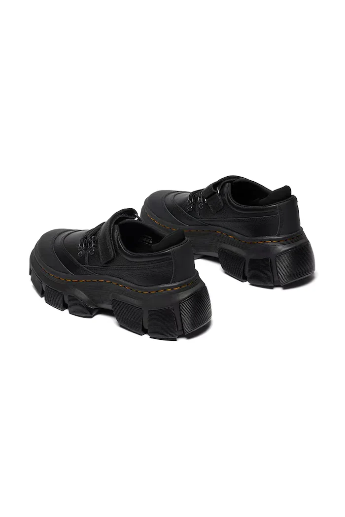 Dr. Martens Кожени половинки обувки DMXL Mary Jane в черно с платформа DM42060001