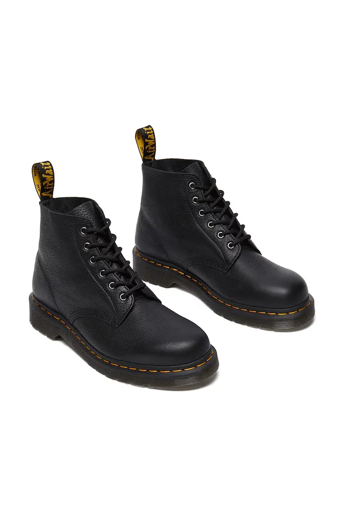 Dr Martens кубинки от кожа 101 Ambassador черни DM32166001